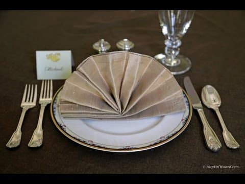 Spruce Up Your Dinner Table with Impressive Napkin Folding